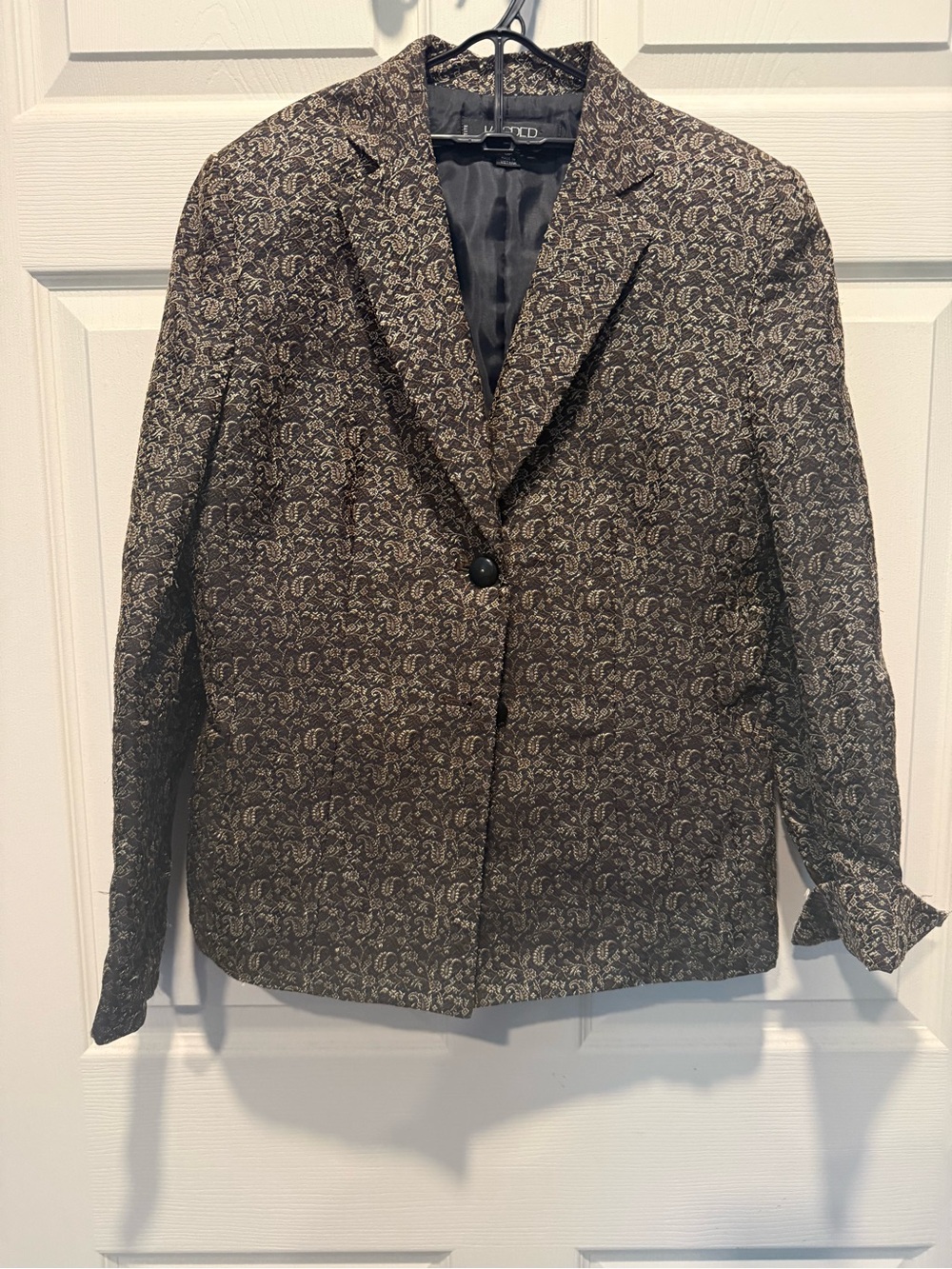 Talbots Brown Paisley Suit Jacket